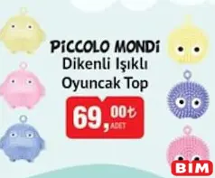 PİCCOLO MONDİ DİKENLİ IŞIKLI OYUNCAK TOP